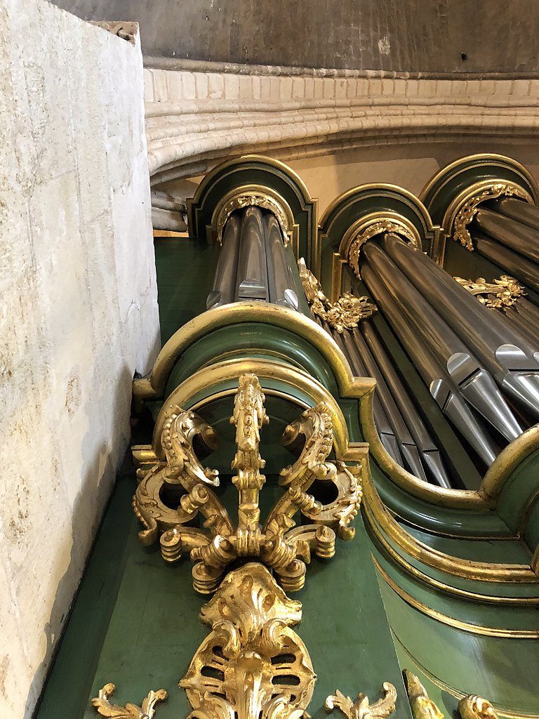 Détail de l'orgue de Sainte-Croix